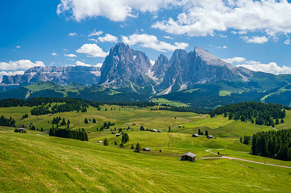 Seiser Alm Plateau in summertime
