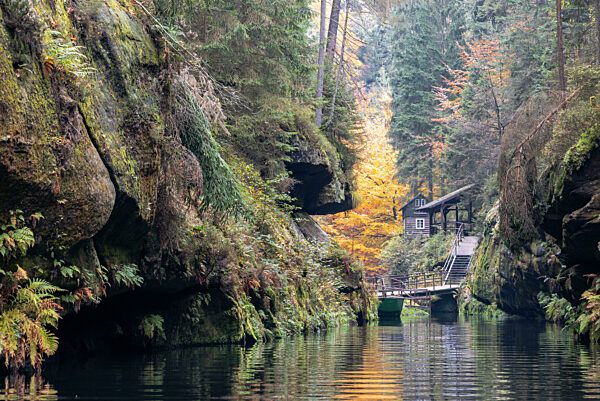Edmundsklamm Elbsandsteingebirge böhmische Schweiz