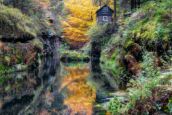 Edmundsklamm Elbsandsteingebirge böhmische Schweiz