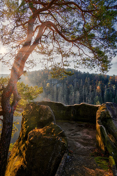 Impressionen von der Burg Hohnstein im Elbsandsteingebirge sächsische Schweiz