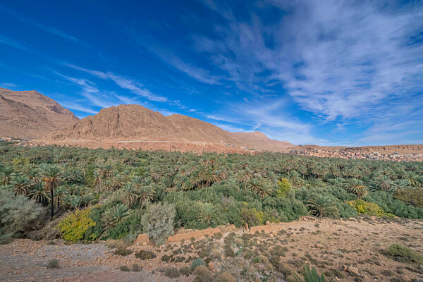 Colorful View Of The Atlas Mountains In Morocco, Africa