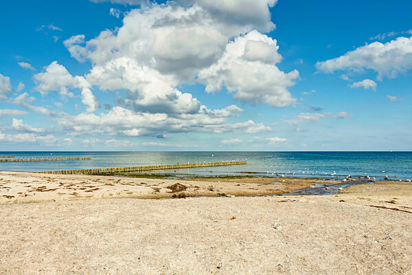 Sandstrand an der Ostsee bei Boltenhagen in Deutschland