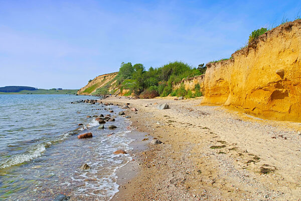 Klein Zicker Strand auf der Insel Rügen - the cliff coast on the island of Ruegen