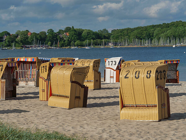 Am Strand von Eckernförde an der Ostsee