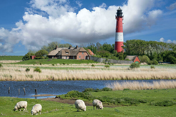 Lighthouse of Pellworm, North Frisia, Germany