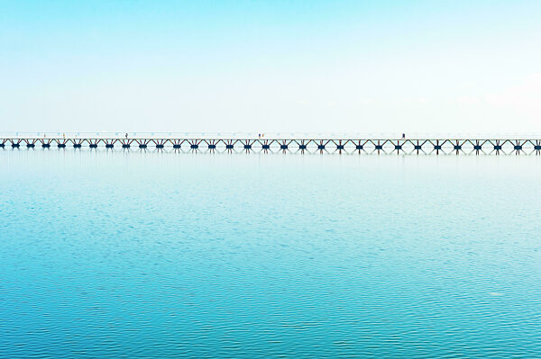Vasco Gama pedestrian bridge Lisbon