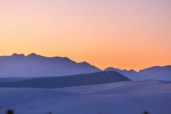 White sand dunes