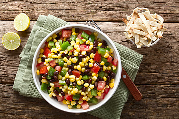 Mexican style fresh vegetable salad