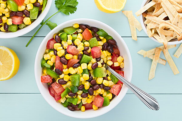 Mexican style fresh vegetable salad
