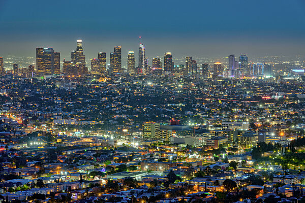 Die Skyline von Los Angeles