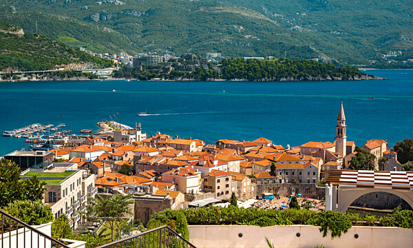 Old town in Budva in a beautiful summer day, Montenegro