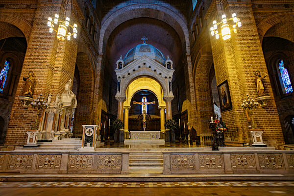 Metropolitan Cathedral of Medellin, major architectural works of Colombia, a Neo-Romanesque gem, in Roman Basilica style. Colombia