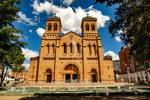 Metropolitan Cathedral of Medellin, major architectural works of Colombia, a Neo-Romanesque gem, in Roman Basilica style. Colombia