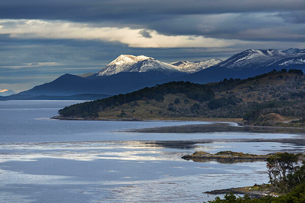 Landschaft in Ushuaia, Feuerland, Argentinien. Die südlichste Region Südamerikas