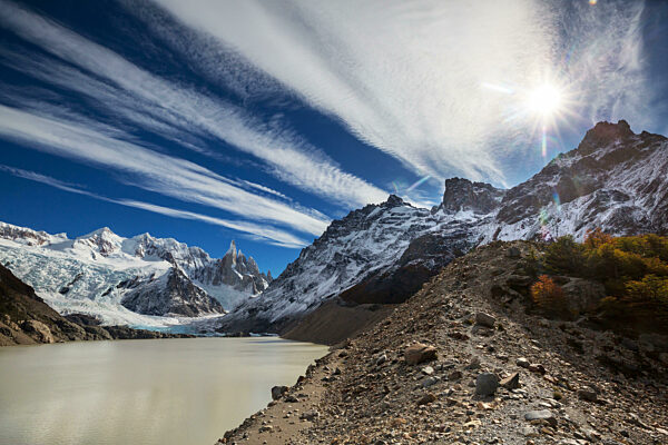 Der Cerro Torre an der argentinisch-chilenischen Grenze gehört zu den schönsten Gipfeln der Erde