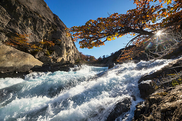 Herbstsaison in Patagonien, Südamerika, Argentinien