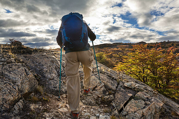 Wanderung in den Patagonischen Bergen, Argentinien