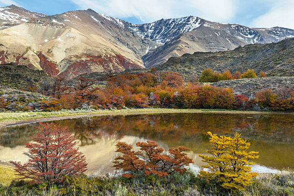 Herbstsaison in Patagonien, Südamerika, Argentinien