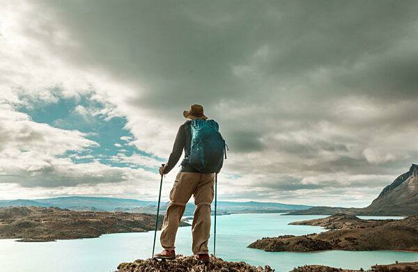 Wanderung in den Patagonischen Bergen, Argentinien