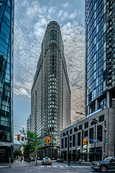 Skyline und Straßenansichten der Stadt Toronto