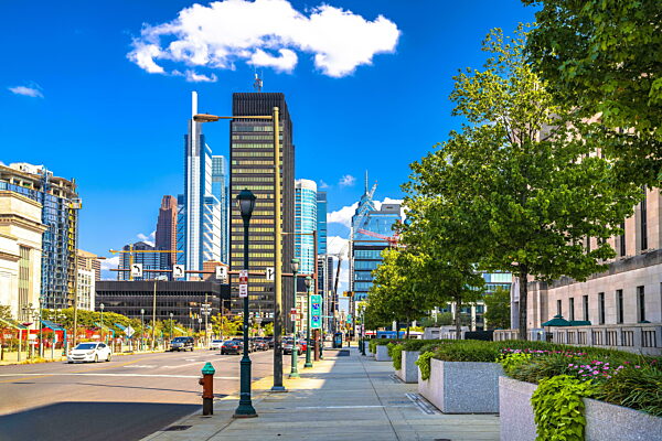 Straßen von Philadelphia malerische Stadtansicht