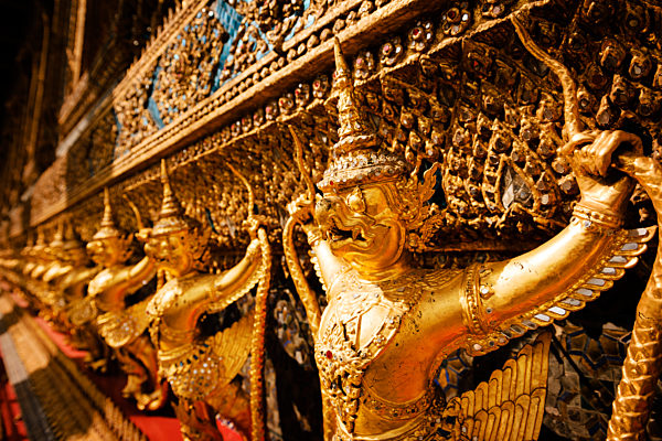 Wat Phra Kaew within the Grand Palace in Bangkok.