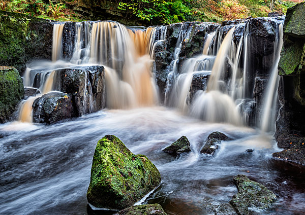 Nelly Ayre Foss waterfall in spate.
