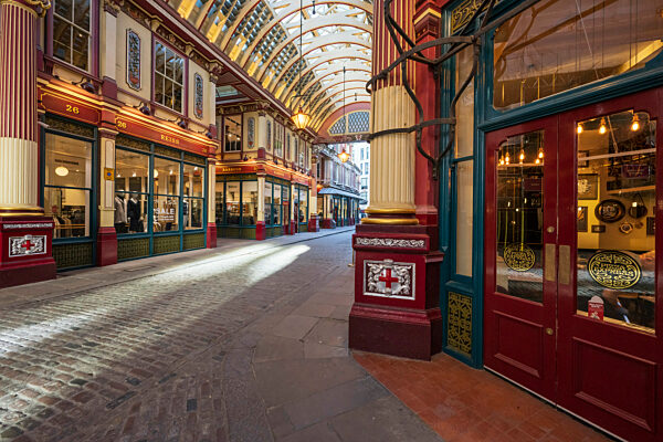 Interior of Leadenhall Market.