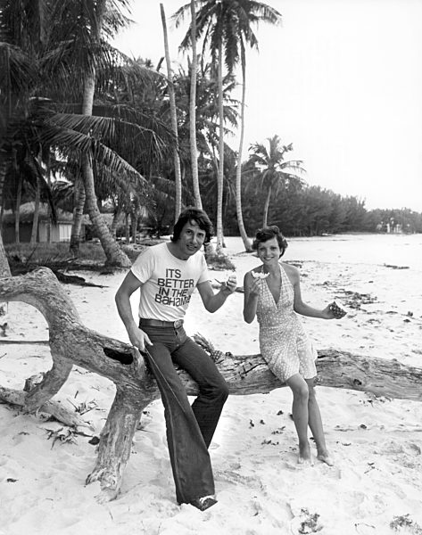 Udo Jürgens and Uschi Glas on the Bahamas