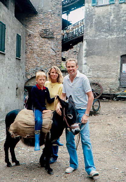Peter Kraus und Familie machen Urlaub in der Schweiz - 1981