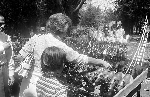 Willy Brandt mit Familie im Urlaub in Kenia