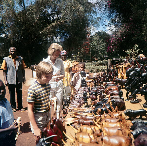 Willy Brandt mit Familie im Urlaub in Kenia