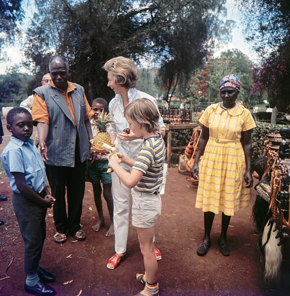 Willy Brandt mit Familie im Urlaub in Kenia