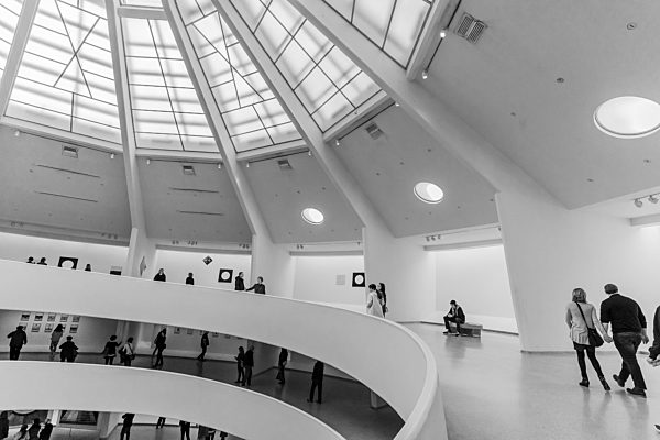 Guggenheim Museum NYC in B&W