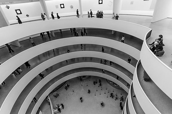 Guggenheim Museum NYC in B&W