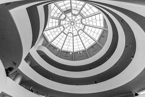 Guggenheim Museum NYC in B&W