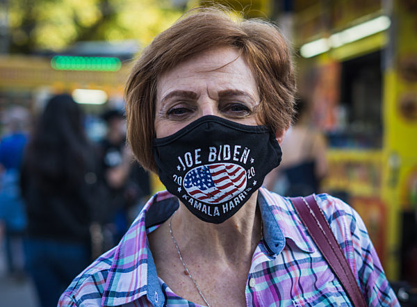 New Yorkers celebrate Biden's election win