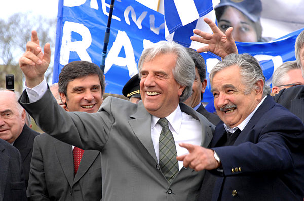 Tabare and Mujica togheter in Montevideo