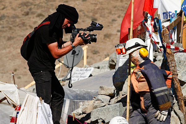 Vorbereitungen zur Bergung der Bergleute