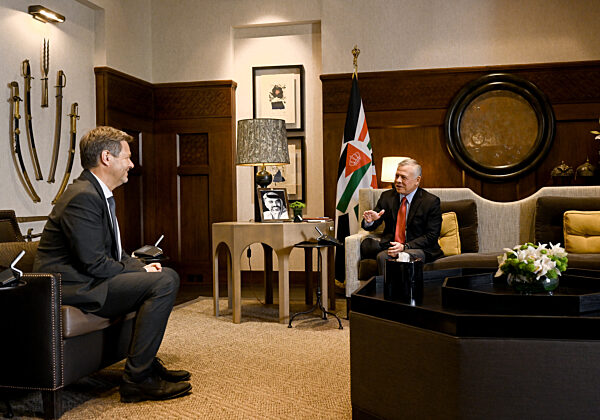 Bundeswirtschaftsminister Habeck in Jordanien