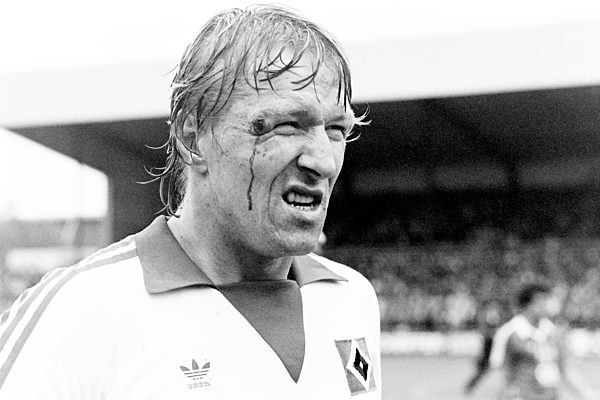 Fussball Bundesliga Saison 1979 - 1980 Spiel Bayer 04 Leverkusen - Hamburger SV 2 : 1