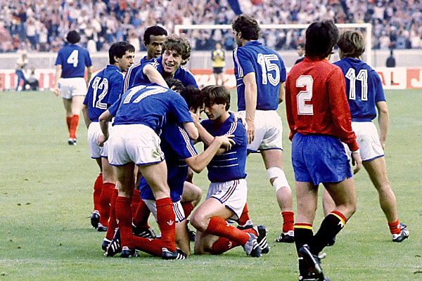 UEFA Fussball Europameisterschaften 1984 in Frankreich Finale Frankreich - Spanien 2 : 0