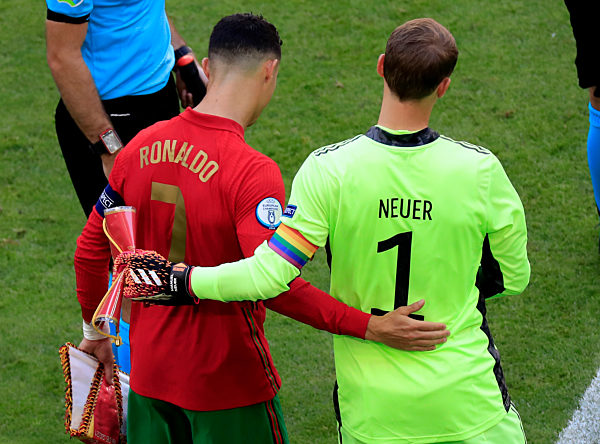 UEFA Fussball Europameisterschaften 2020
Vorrunden Spiel Portugal - Deutschland 2 : 4
am 19.Juni 2021 in Muenchen