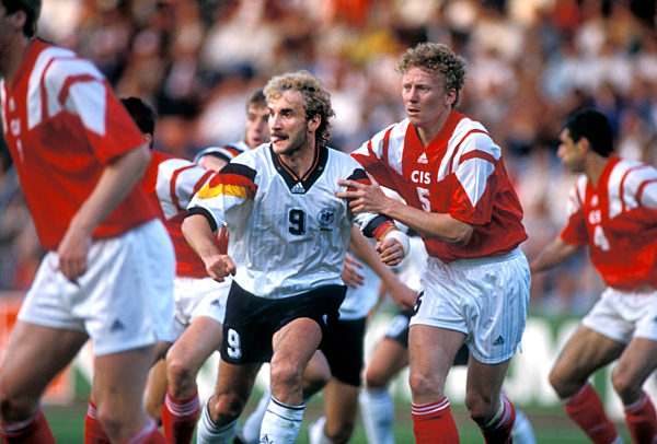 UEFA Fussball Europameisterschaften 1992 in Schweden Vorrundenspiel Deutschland-GUS Russland