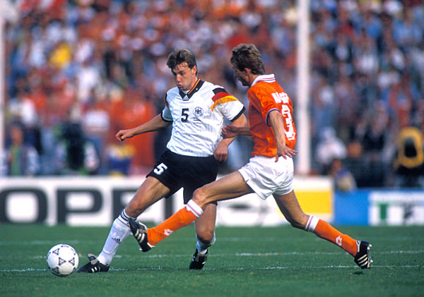 UEFA Fussball Europameisterschaften 1992 in Schweden Spiel Holland - Deutschland