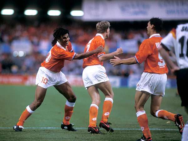 UEFA Fussball Europameisterschaften 1992 in Schweden Spiel Holland - Deutschland