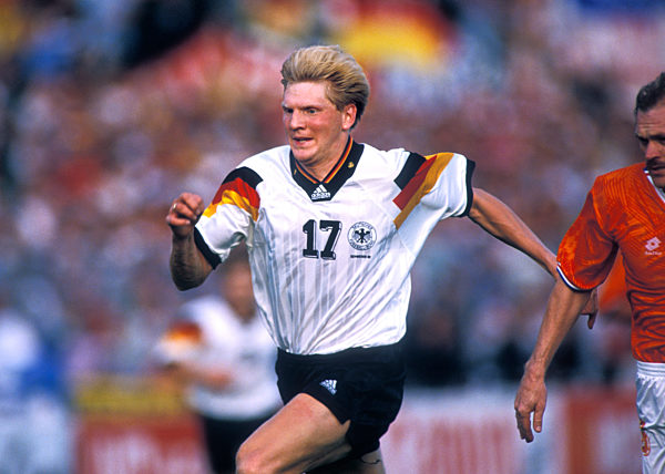 UEFA Fussball Europameisterschaften 1992 in Schweden Spiel Holland - Deutschland