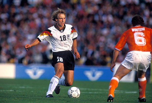 UEFA Fussball Europameisterschaften 1992 in Schweden Spiel Holland - Deutschland