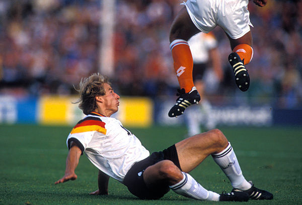 UEFA Fussball Europameisterschaften 1992 in Schweden Spiel Holland - Deutschland