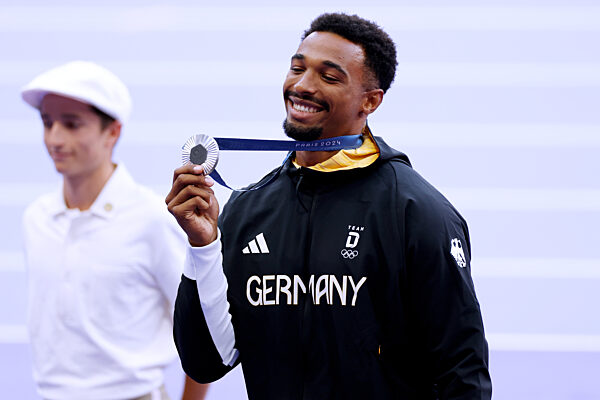 1.Tag Leichtathletik 10-Kampf Maenner  Siegerehrung
Paris Olympische Spiele 2024
04. 08. 2024 Paris